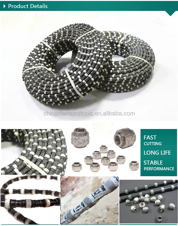 Quality Diamond wire saw for stone/concrete cutting machine