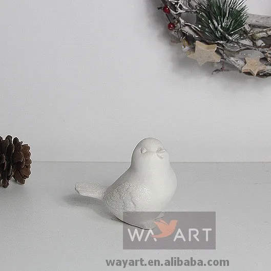 
Lovely White Ceramic Bird Ceramic Bird Figurine 
