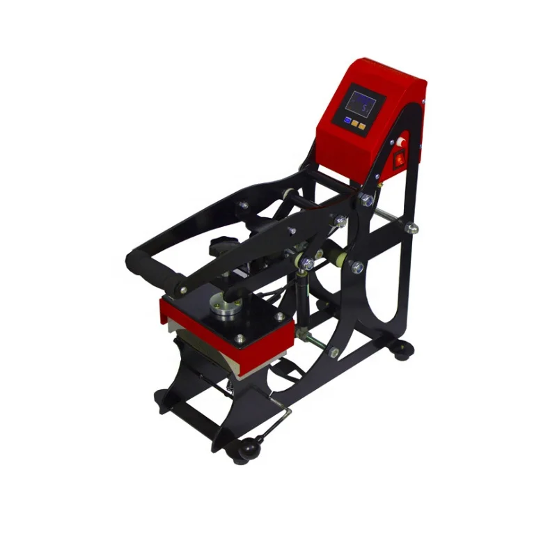 2in1 Dynamic magnetic semi-automatic baking cap machine Cap pressing machine Multi-function flat Hat Heat Press Machine