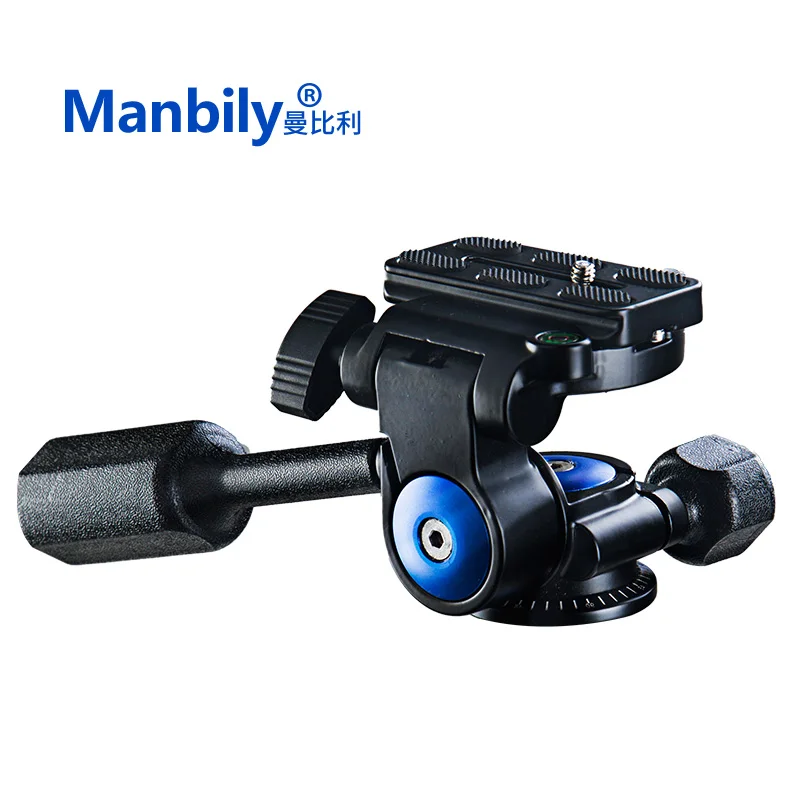 VH-40 Professional DSLR Tripod 360 degree Three-Dimensional video head Pan Head with Quick Release Plate for Canon Nikon Camera