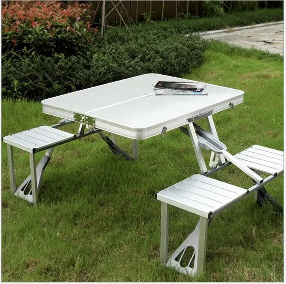 Outdoor table portable laptop table/foldable table with 4 Chairs