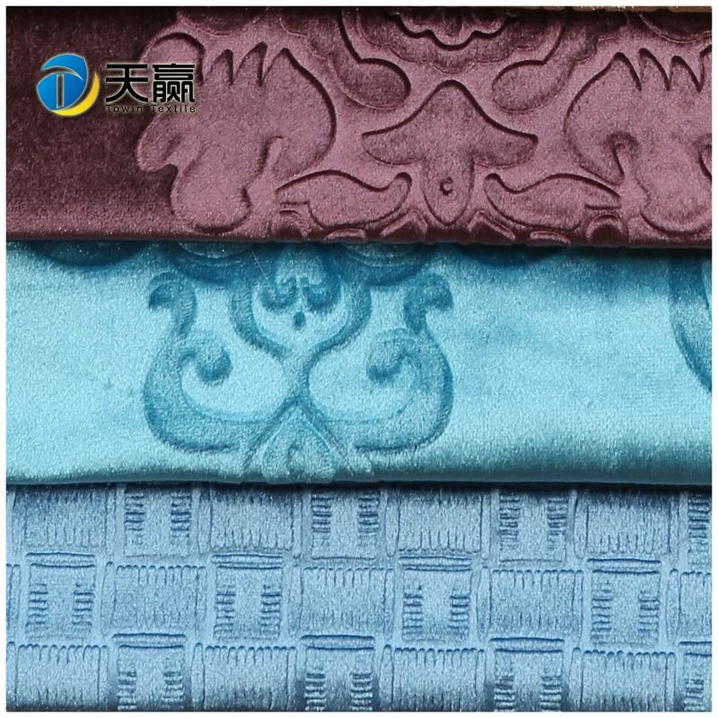 3D embossed Italy shining velvet,upholstery Fabric For Sofa,stock fabric