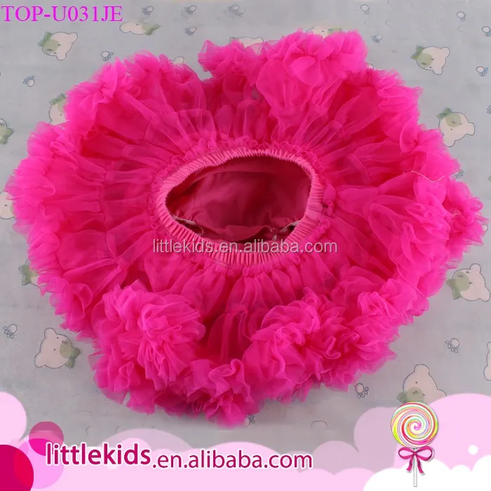 Boutique Baby Girls White Tutu Skirt Fluffy Chiffon Pettiskirts With Baby Diaper Cover Bloomers