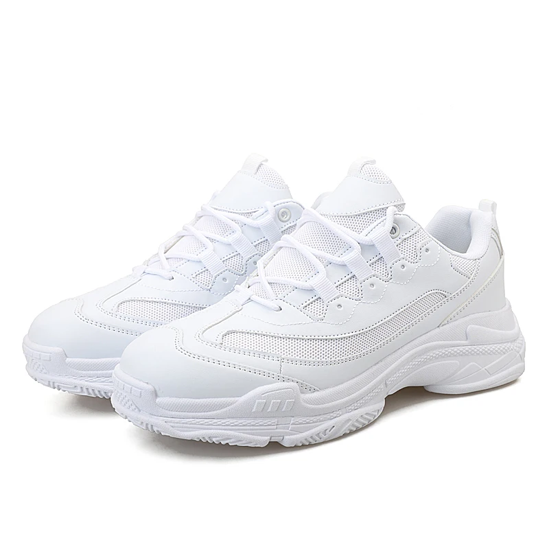 
OEM Shoe Custom Wholesale Fashion Women Couple Casual Sport Tennis Running White Shoes 