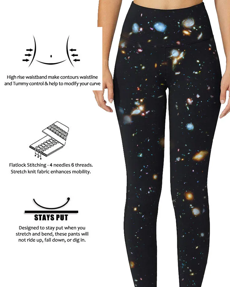 Womens yoga pants fitness The Punisher Skull printed high waisted workout leggings