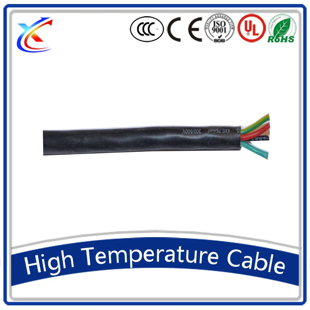 Силиконовая резиновая оболочка 4 core бронированный кабель