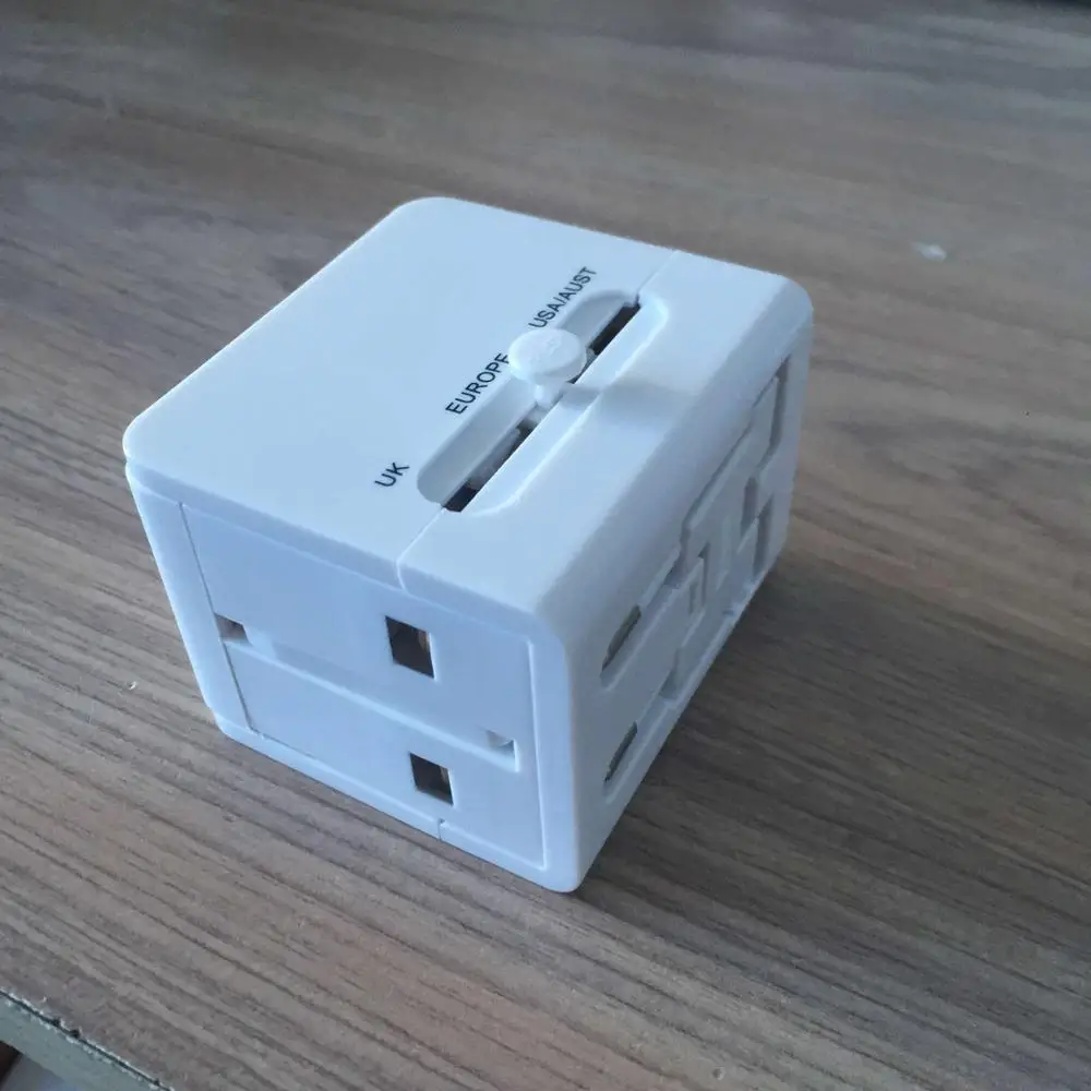 
Easy to take Universal electrical ce Travel Adapter for USA Australia Europe UK leliphone adaptors with 2 usb 