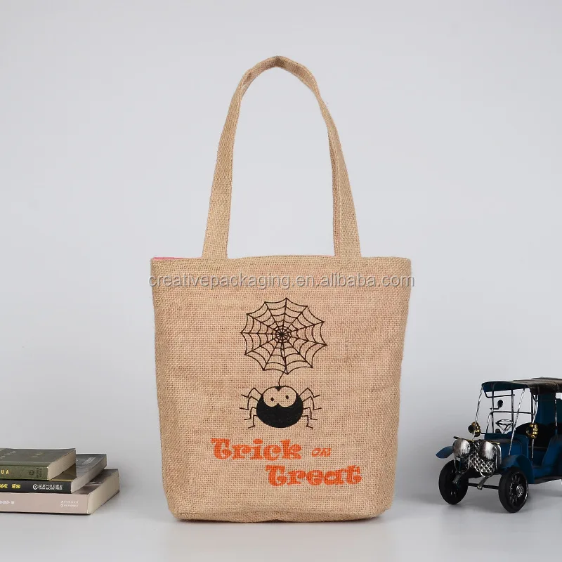 Custom printed recycled jute bags sacks with logo
