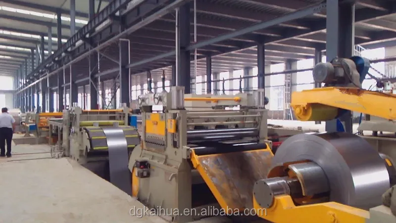 
metal coil uncoiling and cut to length process line 