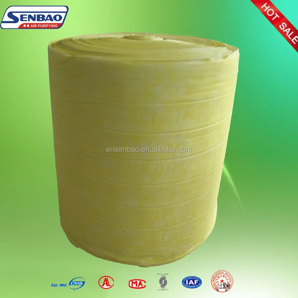 Synthetic Fiber F5 F6 F7 F8 Roll Pad , Paint Arrestor Filter Media
