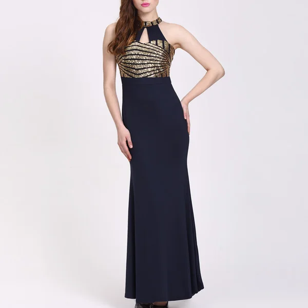 2020  New Fashion Alibaba Halter Neck Turkish Evening Dresses Made in China