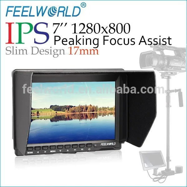Feelworld 2015 новый 7 дюймов IPS изображения регулируемая тонкий монитор китайский DSLR