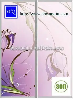 WQ Цветочный Дизайн Высокоглянцевый УФ-МДФ/UV МДФ Лист Толщина: 8-18 мм, размер: 1220*2440 мм