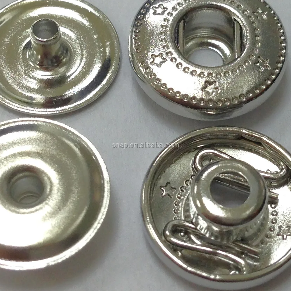 Hidden Cap Spring Press Snap Button