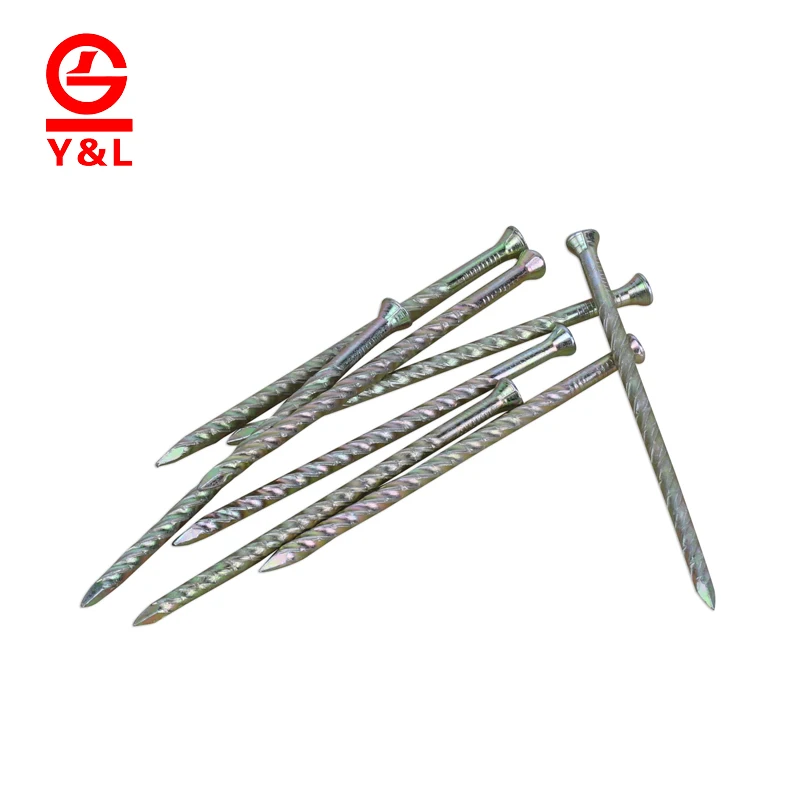 Best selling electro steel 2 galvanized Q195 flooring nails