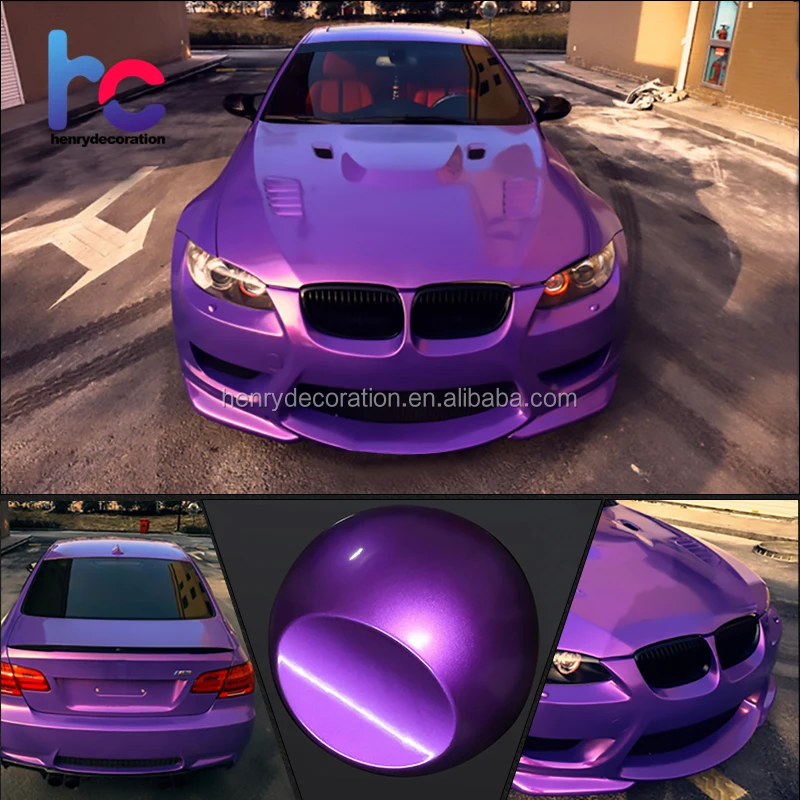 China Factory Glossy PVC Silver Color Glossy Pearl Chrome Metallic Car Vinyl Wraps With Air Free