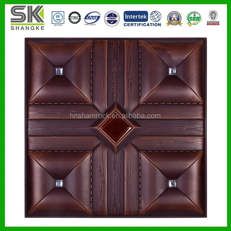 Embossed Faux Leather PU Foam Panel