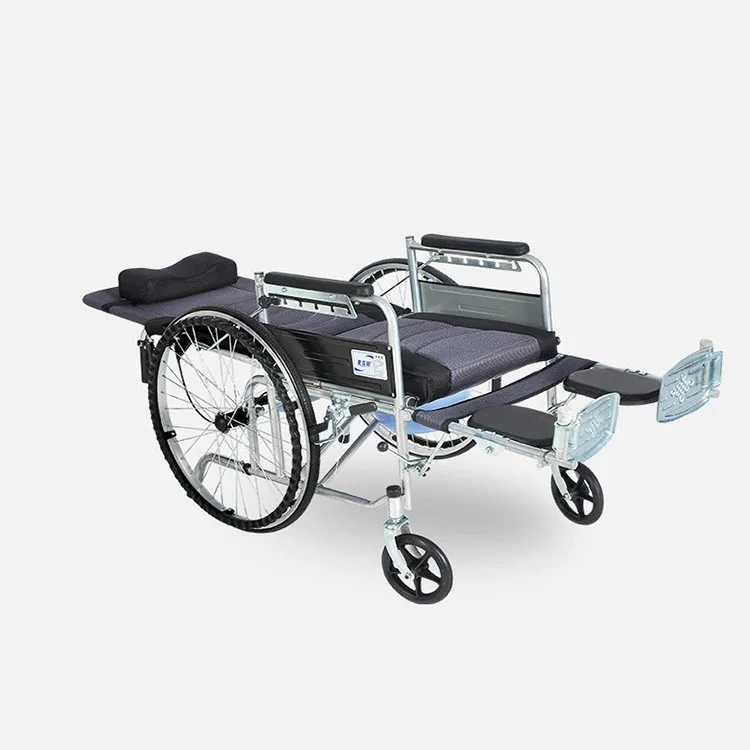Multi-function Foldable Wheelchair Manual Commode Wheelchair for the Disaabled