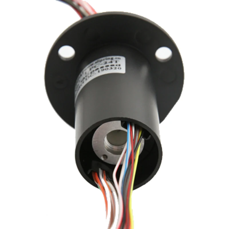 Капсульное скользящее кольцо с 24 проводами 2 А, 0 ~ 300 об/мин, с фланцем