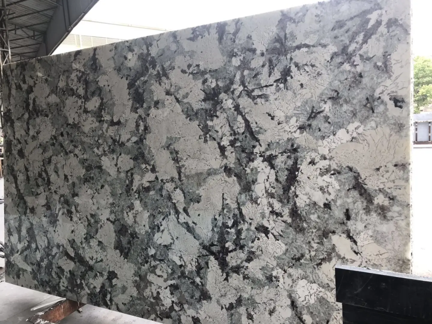 Snow mountain silver fox marble backlit translucent wall fiberglass honeycomb panels