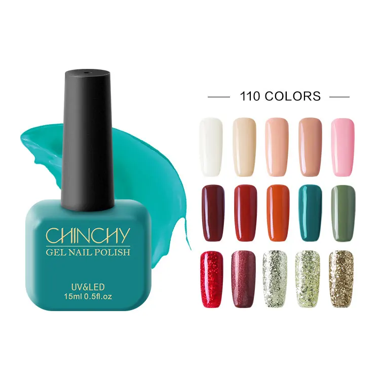 Chinchy Nail Base Gel Top Coat 15ml Resin LED Varnish Long Lasting Gel Nail Polish Soak Semi Permanent Gel Primer Nail Lacquer