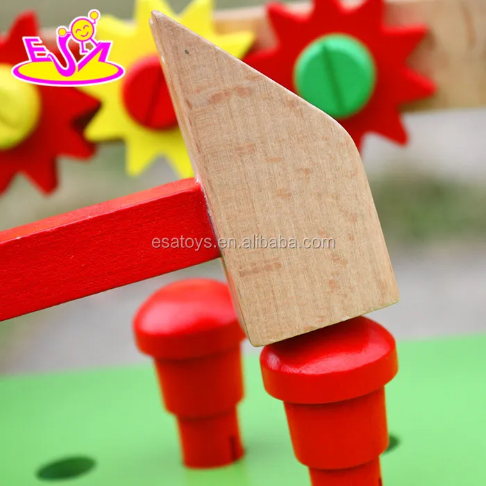 New Fashion DIY Educational Tool Toys,Colorful wooden tool box toy for kids,Hot sale wooden tool toy for children W03D055