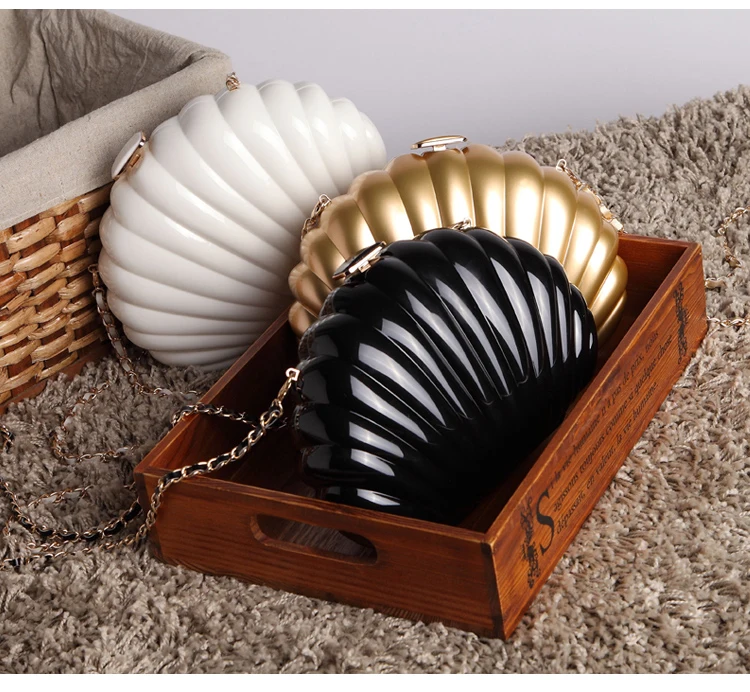 
fashion popular solid color shoulder bag high quality shell sling bag wedding parties wholesale price clutch bag evening purse 