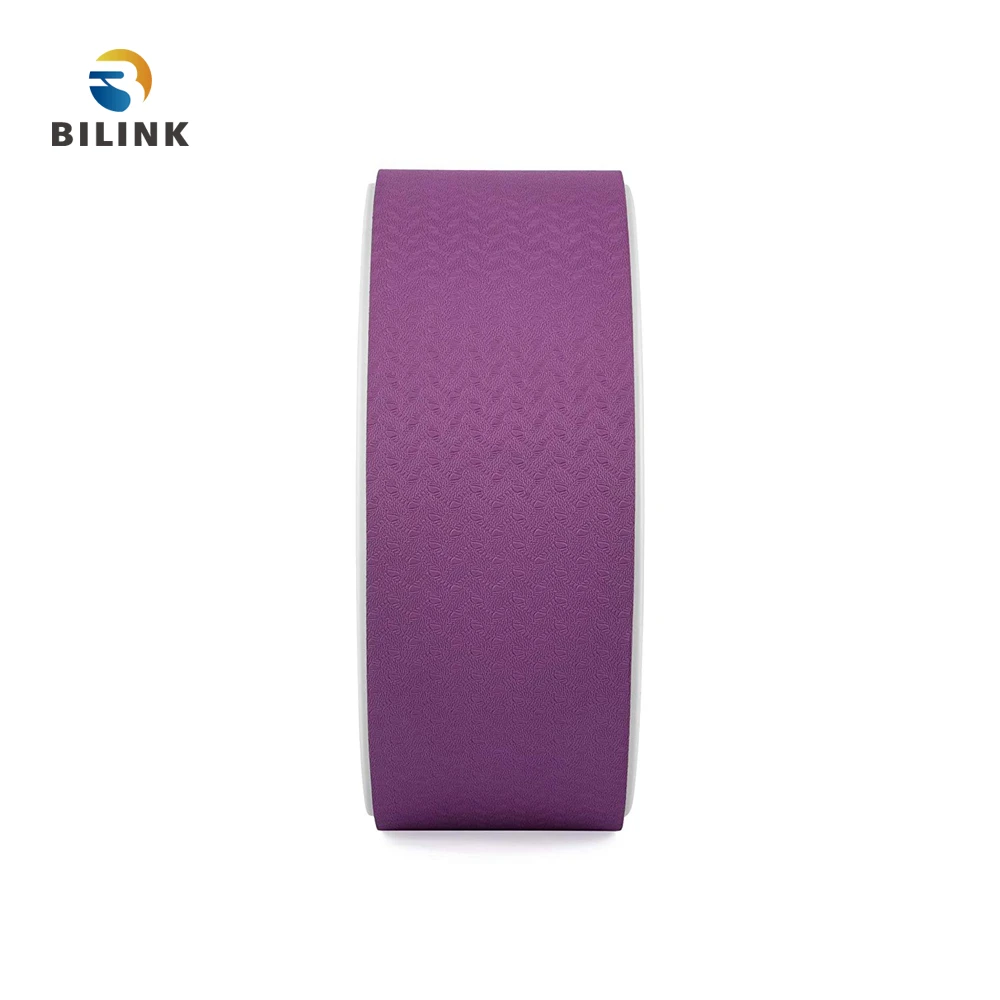 Bilink Surpassing competitive products in both quality and thickness 32x13cm TPE and ABS yoga wheel fitness