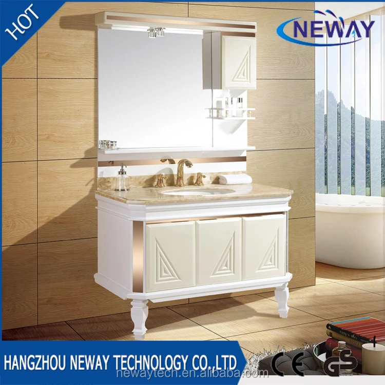 Китайский производитель, ПВХ цветной керамический шкаф для ванной комнаты, раковина