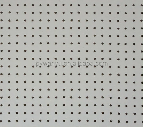 Perforated pvc gypsum ceiling tile/Acoustic gypsum ceiling tile