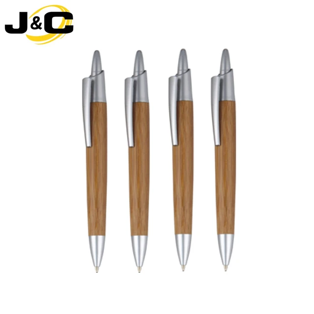 
High quality eco friendly bamboo ballpoint pen with laser logo 