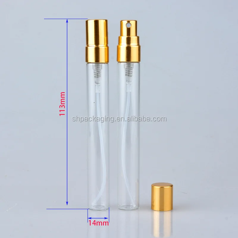 vial small glass bottle aluminum mist spray bottle 1ml 2ml 3ml 5ml 8ml 10ml 12ml 15ml 18ml 20ml 25ml perfume pen spray bottles