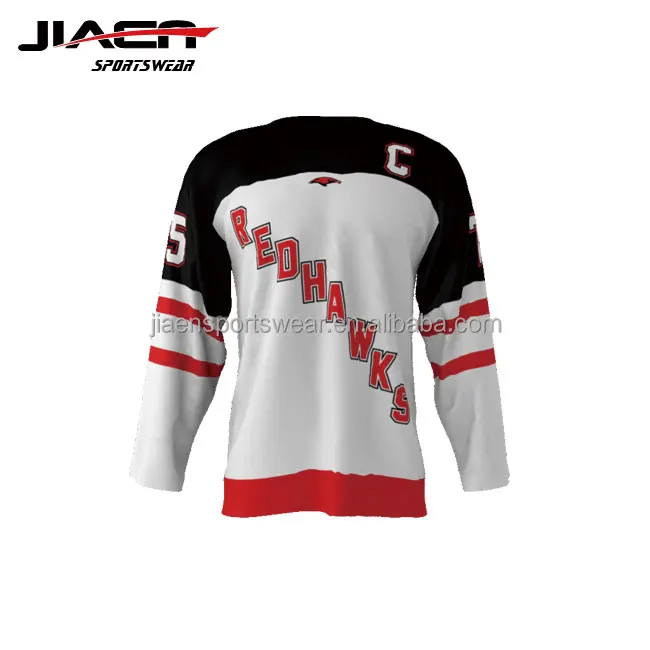 Home/away sublimation top quality hockey jersey team sweden hockey jersey