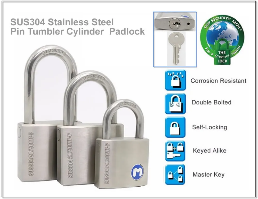 MOK lock Z40 solid brass normal key lock cylinder cadenas padlocks