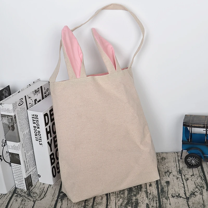 Cute wholesale fashion holiday gift easter bunny tote bag