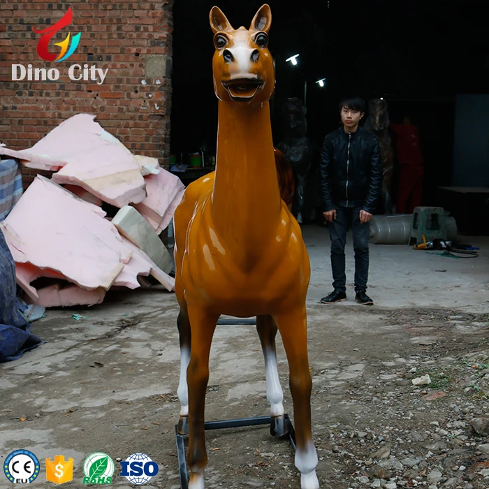 Life size Resin Horse Statue for Garden Decoration