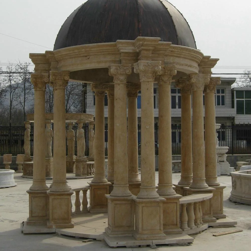 hot sale natural stone gazeboes for garden