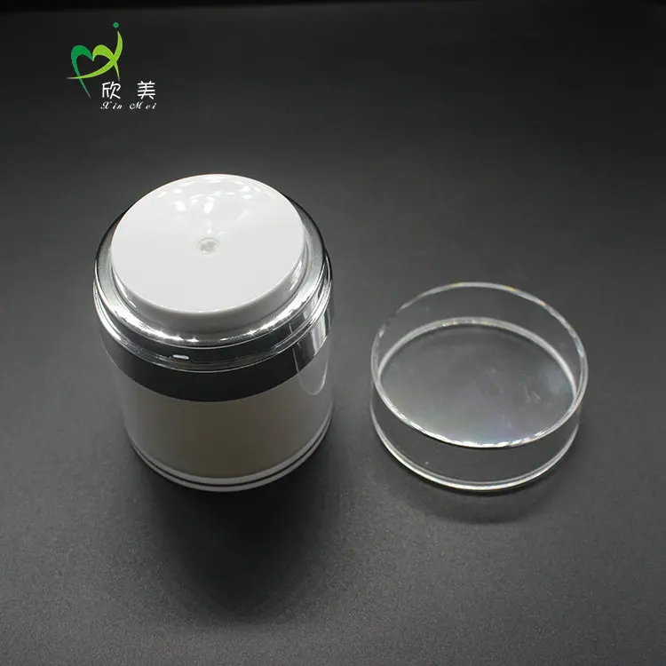 Customized silkscreen print Hot-stamping 15ml/30ml/50ml acrylic cosmetic jar
