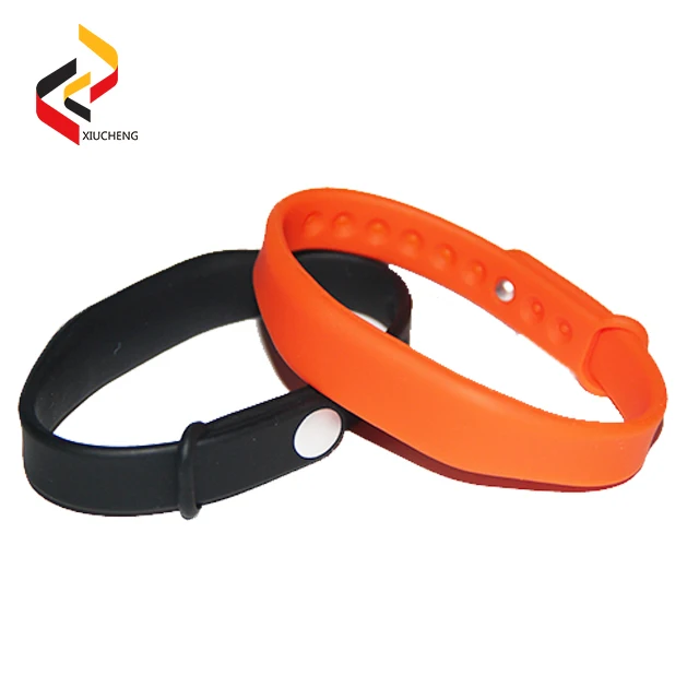 ISO14443A/ISO15693 RFID 13.56Mhz NFC Wristband Silicone Bracelets