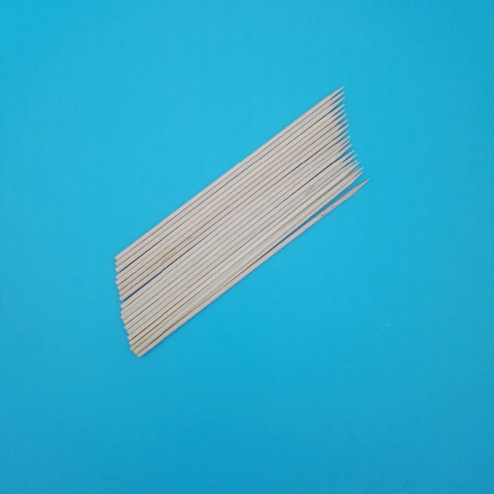 Hot Sale Disposable BBQ Wood Round Stick Wooden Party Barbecue Skewer