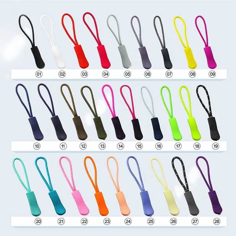 
Custom brand logo different shape silicone zipper pull rubber zipper slider soft pvc zipper puller for handbag/clothing/shoe 