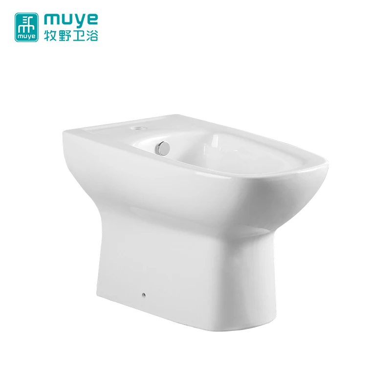 Modern design self cleaning glaze bath ware square shape bathroom ceramic bidet toilet