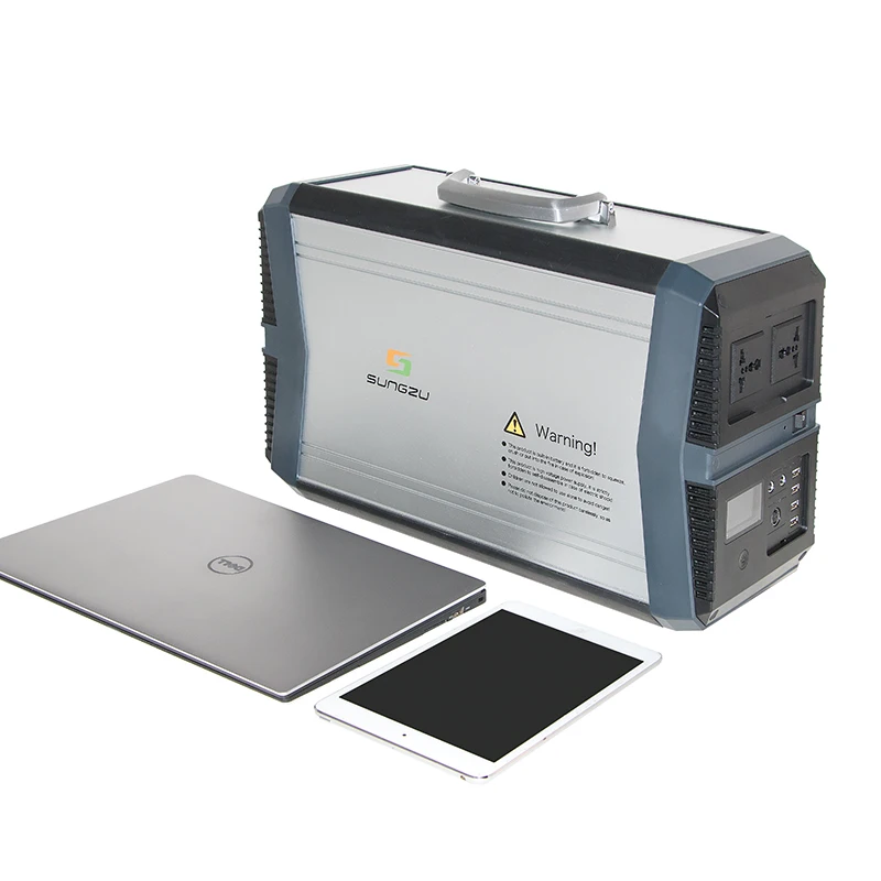 1000W Pure Sine Wave Portable 220V Battery Power Station AC and DC Outputs