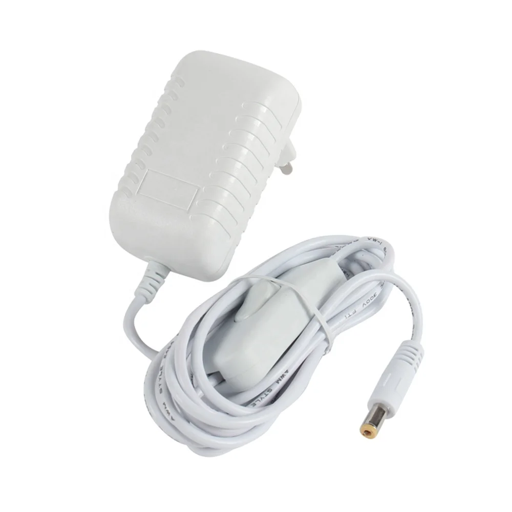 5V1A,5V1.5A,5V2A,5V2.5A,5V3A,5V4A power adapter white, switch power supply white with switch on DC line