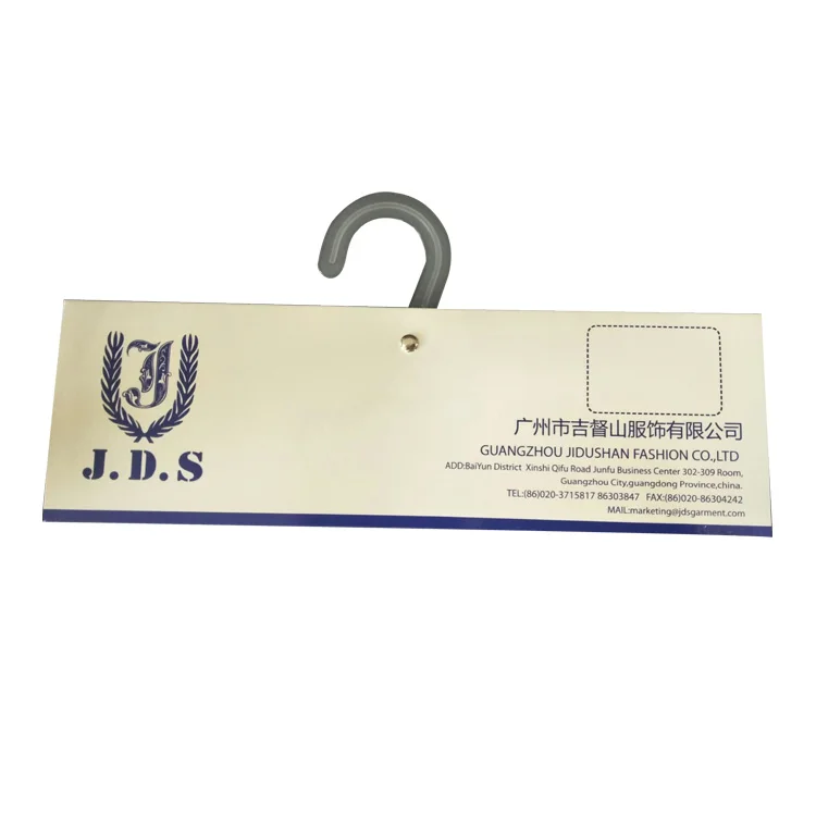 Professional free sample paper material cloth hanger new designed paper hanger for fabric