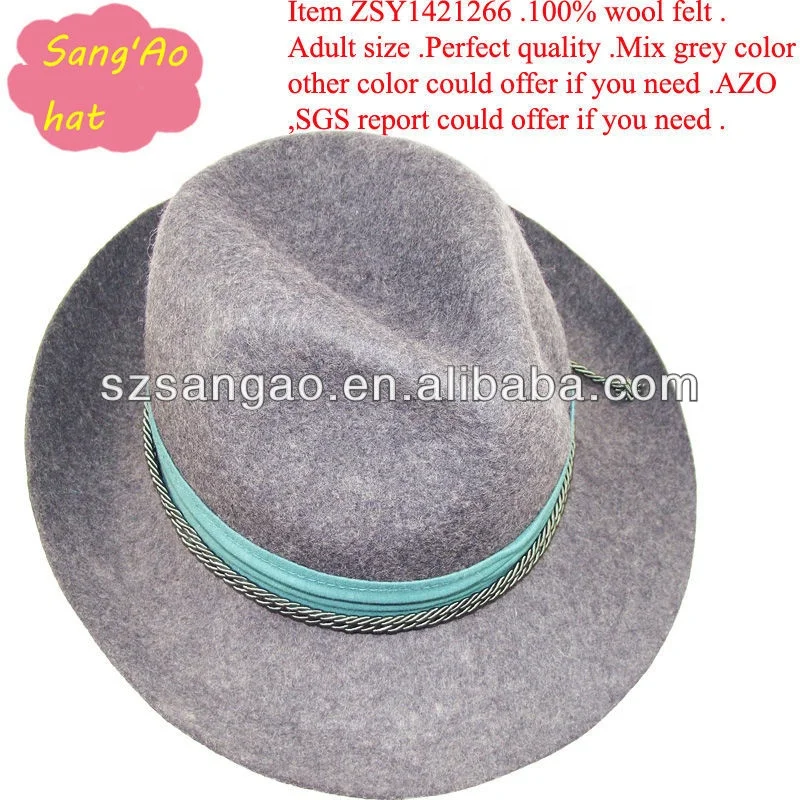 new Black wool church hat fur fashion style customization