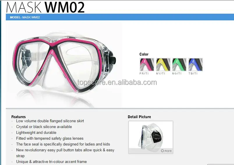 
Wholesale Mask Diving High Quality Freediving Mask 