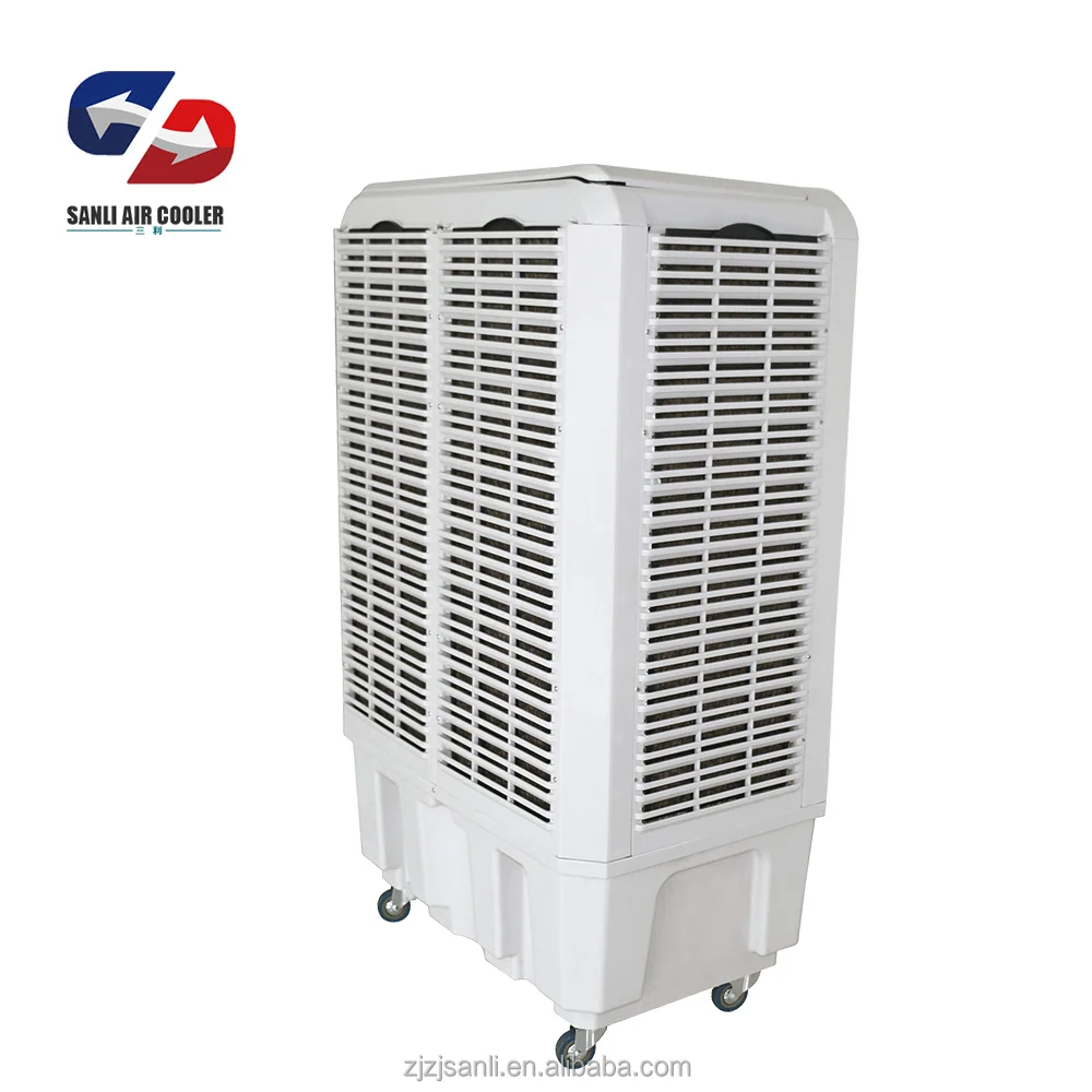 
Rechargeable AC/DC/solar remote control industrial evaporative air cooler 