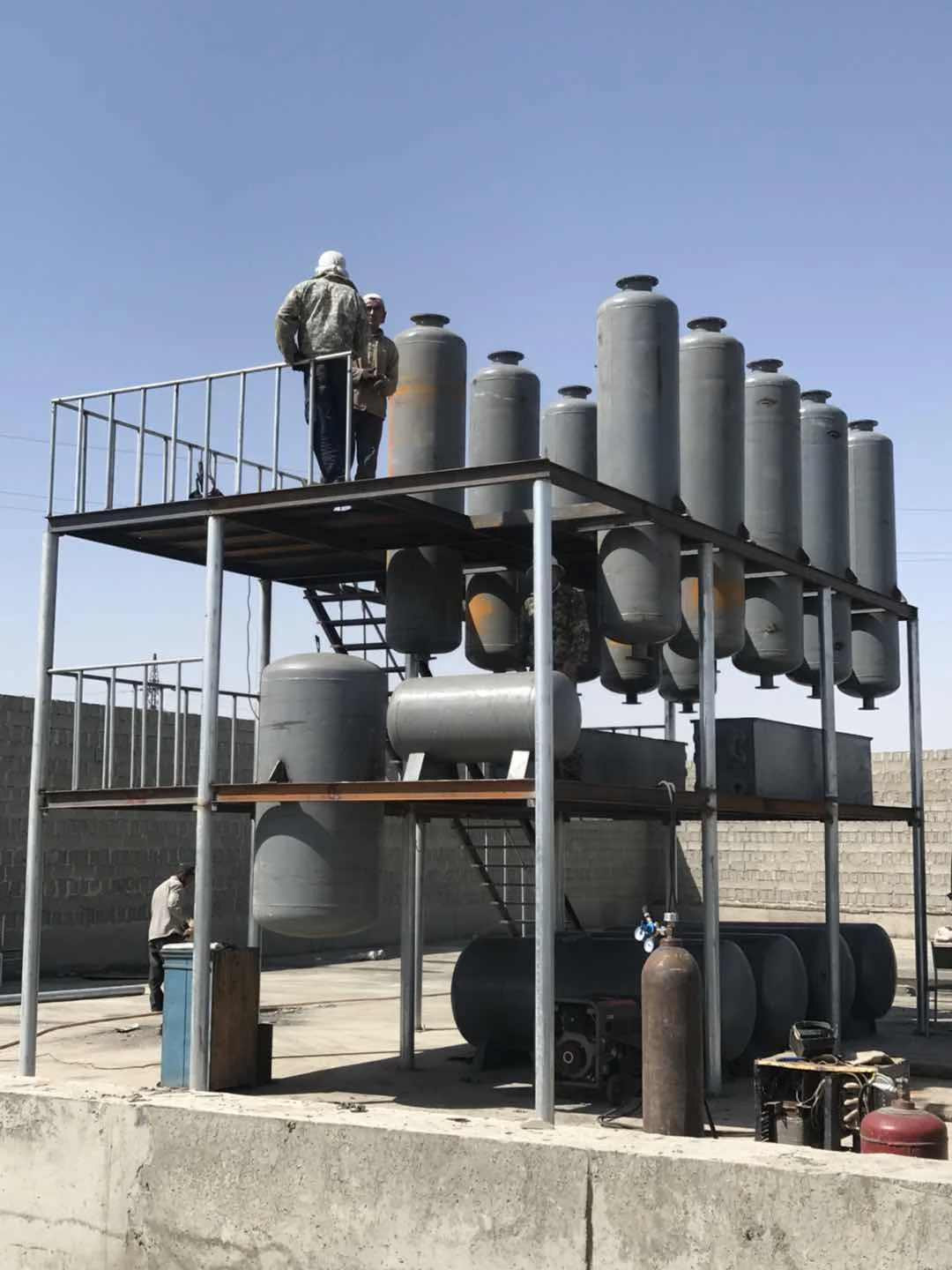 High oil yield crude tyre oil refinery plant