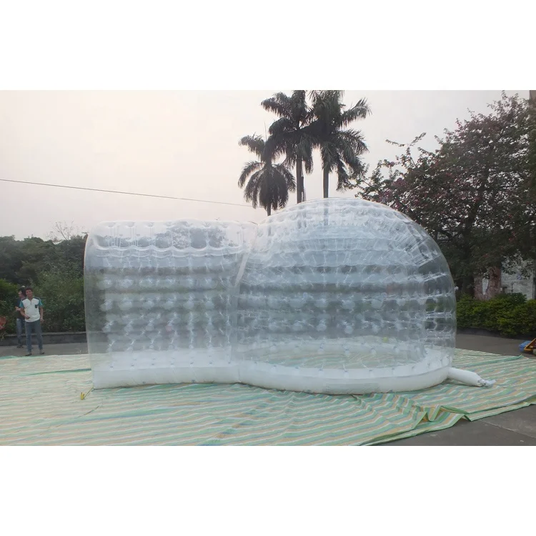 Blue Springs PVC Airtight Transparent Inflatable Party Dome Tent with LED light
